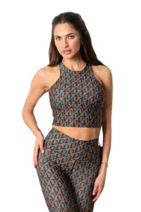 Kép 2/3 - Indi-Go Geo Blue fitness Crop top
