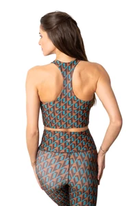Kép 3/3 - Indi-Go Geo Blue fitness Crop top